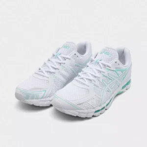 Asics Gel-Kayano 20 – Blanc/Bleu – paire de sneakers